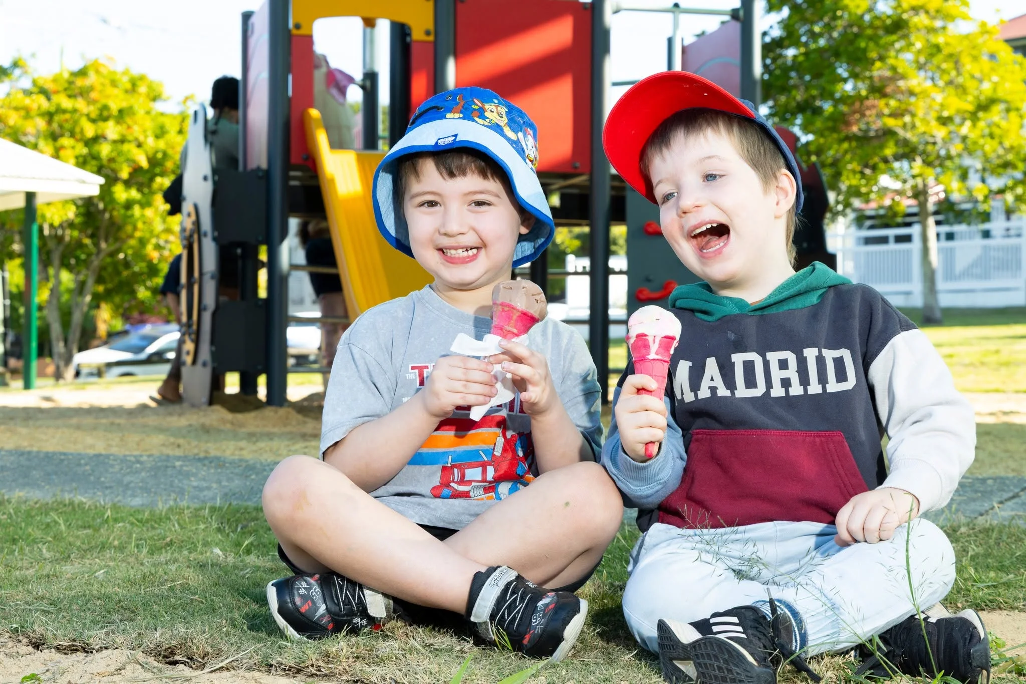 Community opening at the upgraded playground